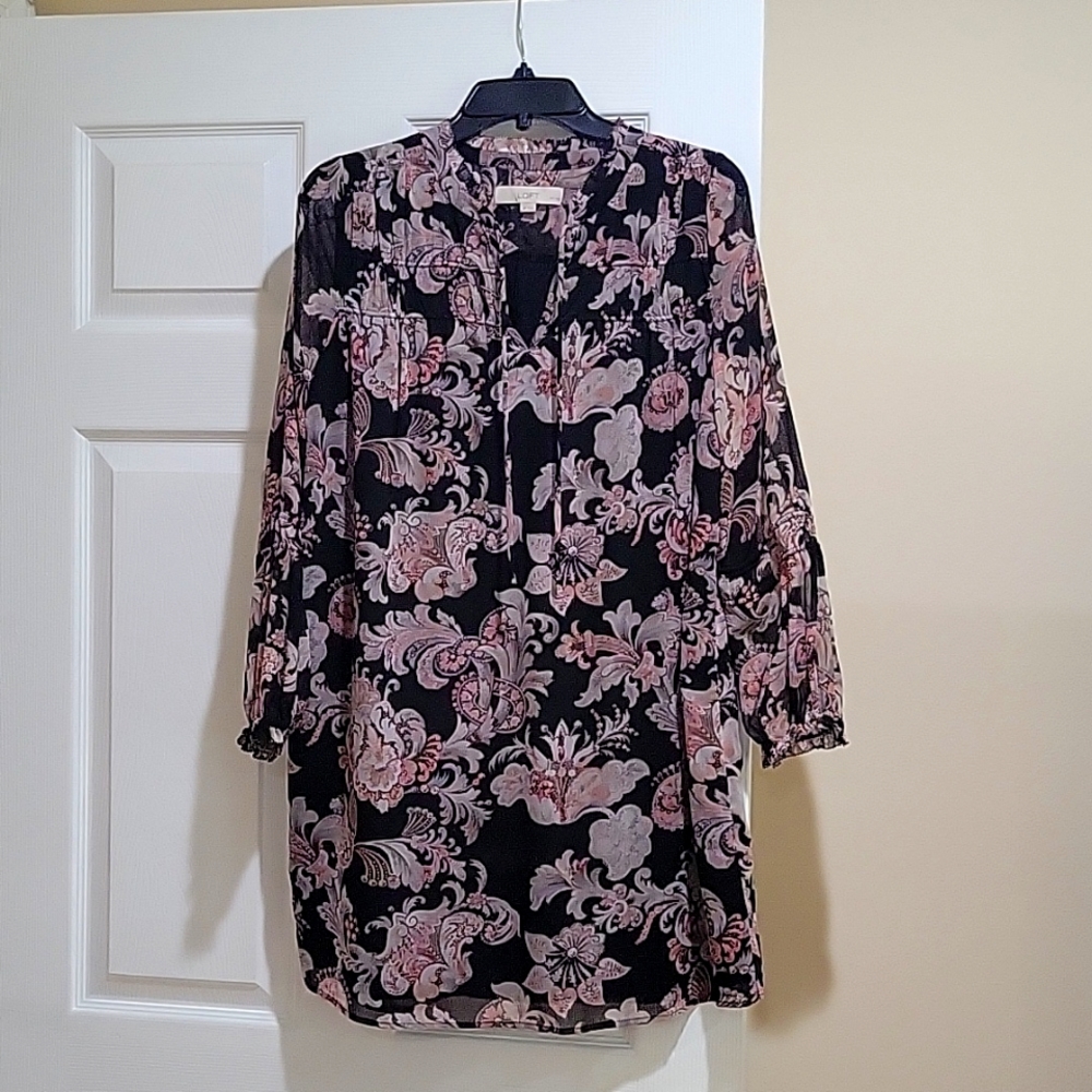 Long sleeve bohemian dress, worn once